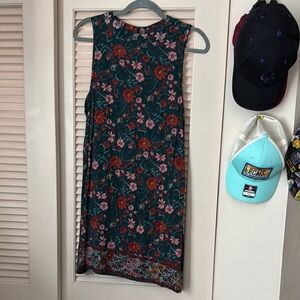 Floral Sleeveless Dress - Multicolor
